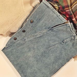 Vintage Stuffed Shirt Jean Skirt - size 11/12